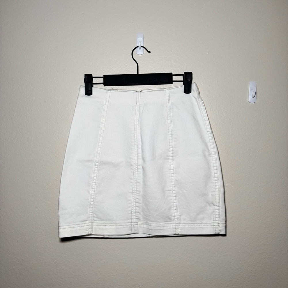 Free People | Paneled Mini Skirt In Stark - Picture 1 of 3